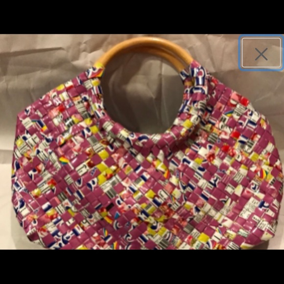 Recycled Candy Wrapper Handbag - Picture 1 of 5